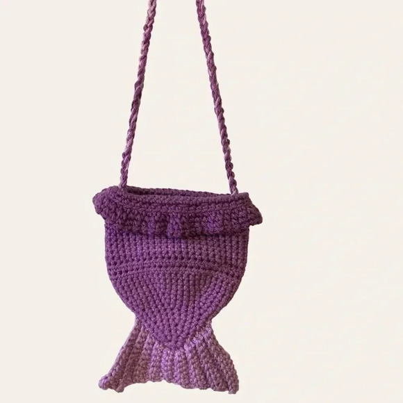 Mermaid Tail‎ Bag, Treasure bag, Shell collecting bag - Picture 2 of 7